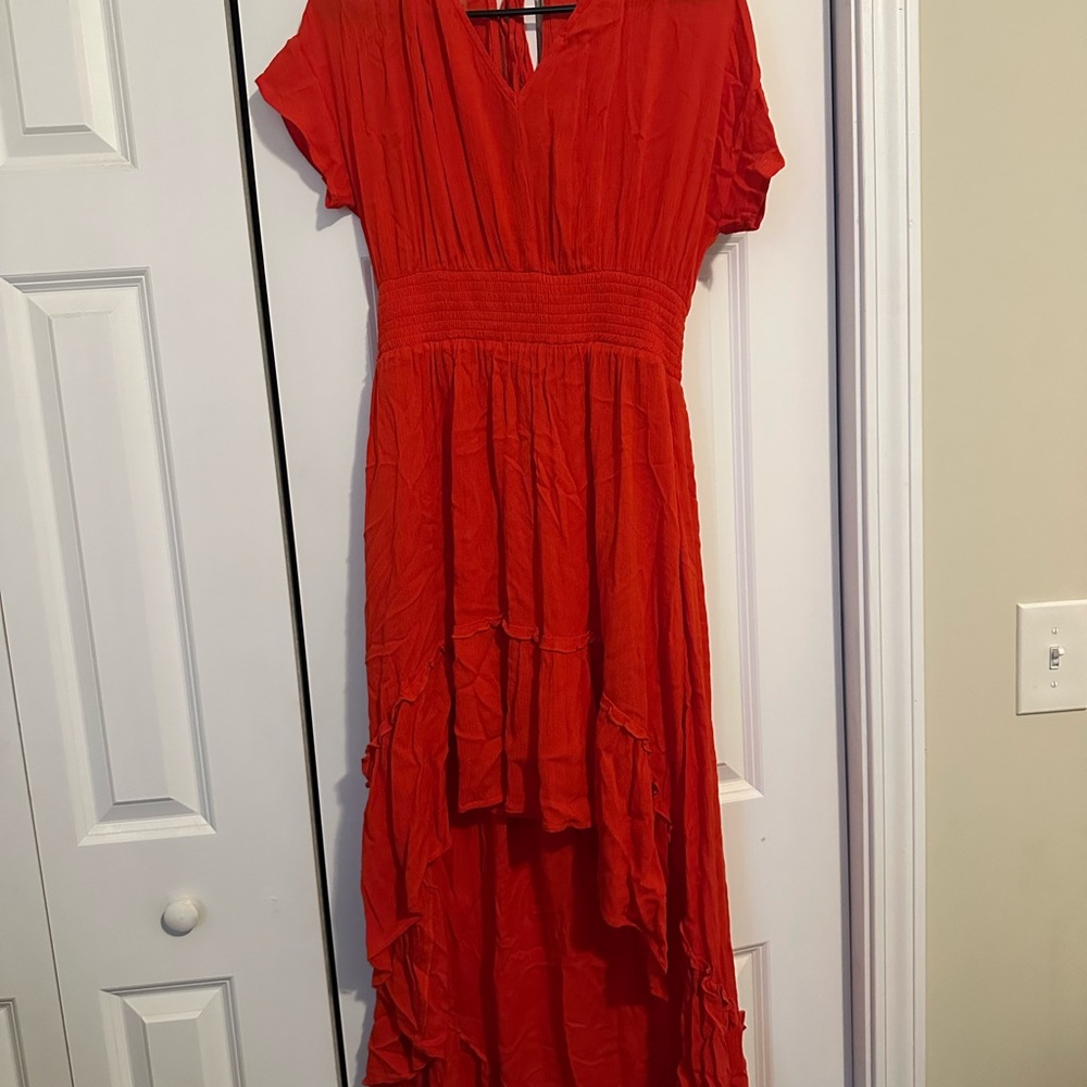 Elegant Red Women's Dress
